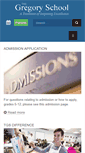 Mobile Screenshot of gregoryschool.org