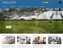 Tablet Screenshot of gregoryschool.org